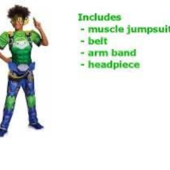 BRAND NEW boy overwatch lucio halloween jumpsuit cosplay costume size L 10-12 - Picture 3 of 10